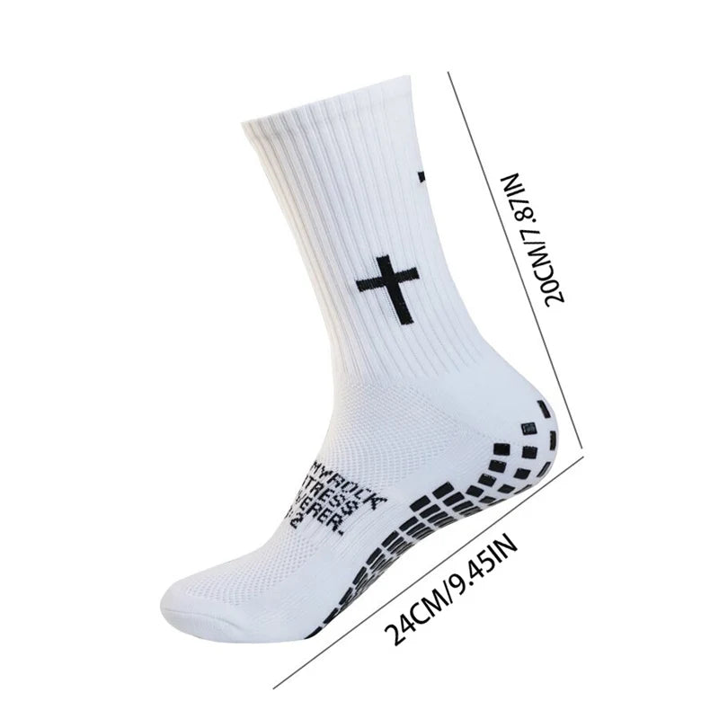 4/5/6 Pairs Anti-Slip Football Socks Men Woman Breathable Soccer Basketball Tennis Sports Socks Cycling Riding Socks Yoga Sock