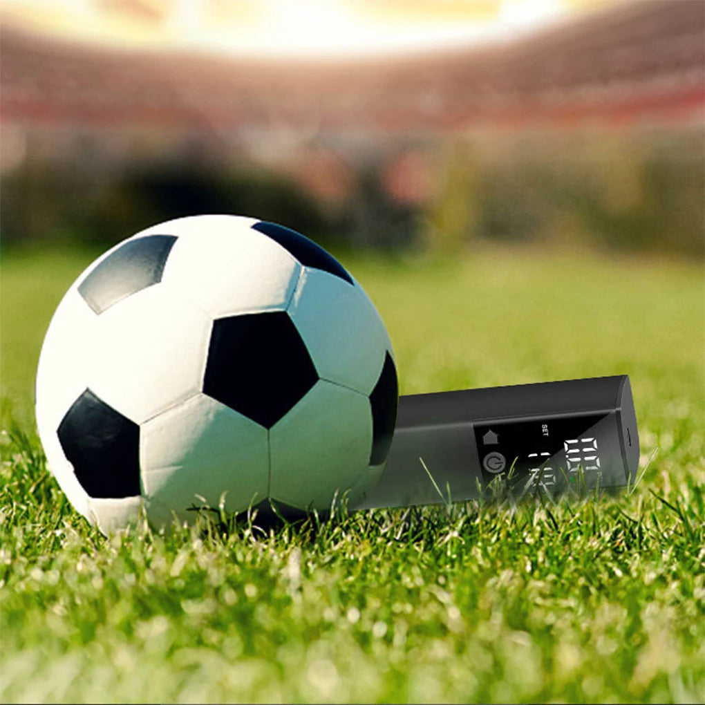 Portable Air Pump Electric Ball Pump Soccer Ball Pump Fast Inflation with Precise Pressure Gauge LCD Display Football Basketball