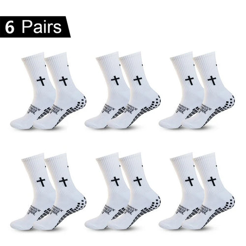 4/5/6 Pairs Anti-Slip Football Socks Men Woman Breathable Soccer Basketball Tennis Sports Socks Cycling Riding Socks Yoga Sock