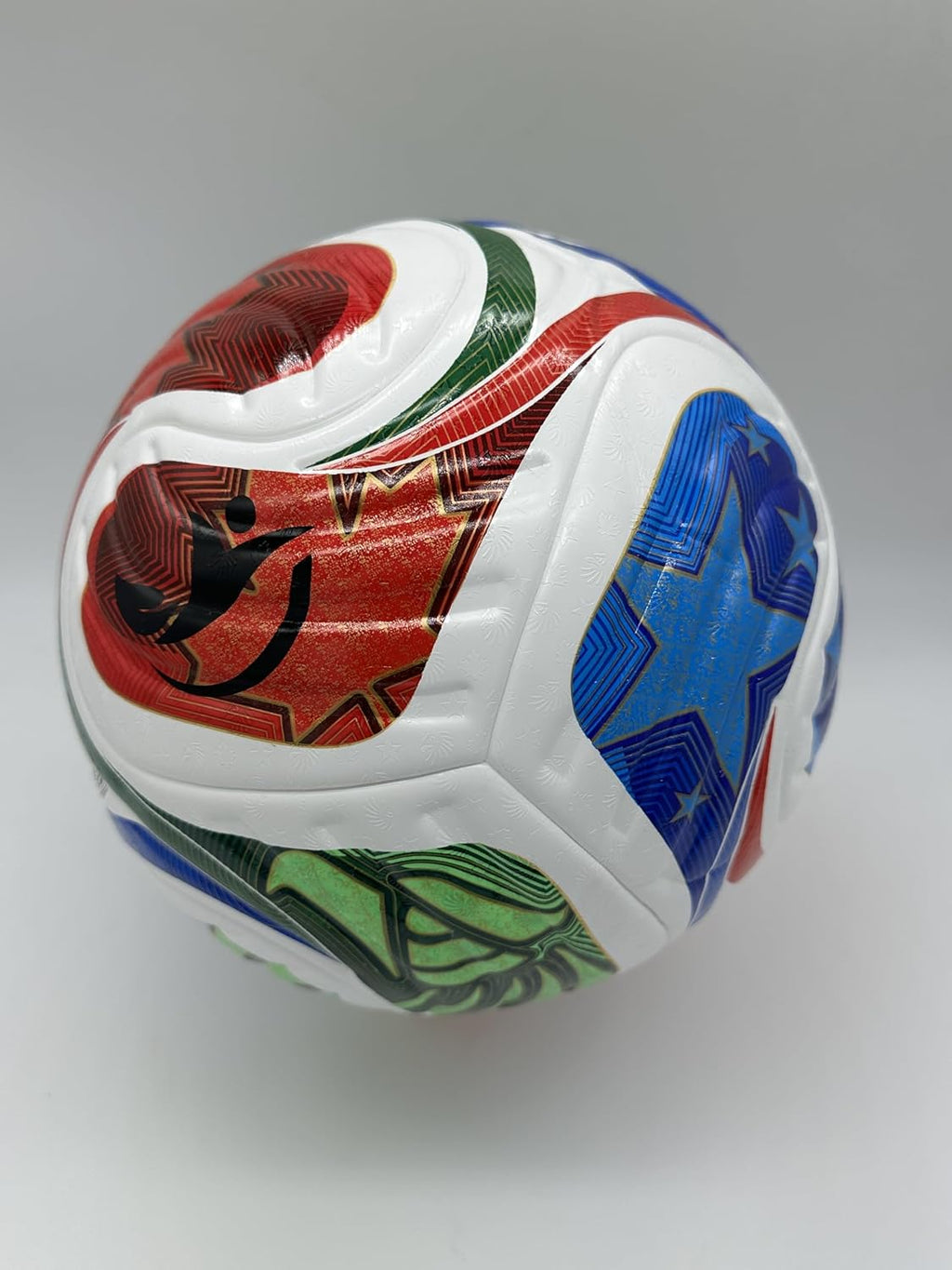 World Cup Quality Soccer Ball Size 5 Thermally Bonded Match Ball with Seamless Stitching- Official Match Weight- Long Lasting Professional Grade PU Leather- Pelota De Futbol- USA
