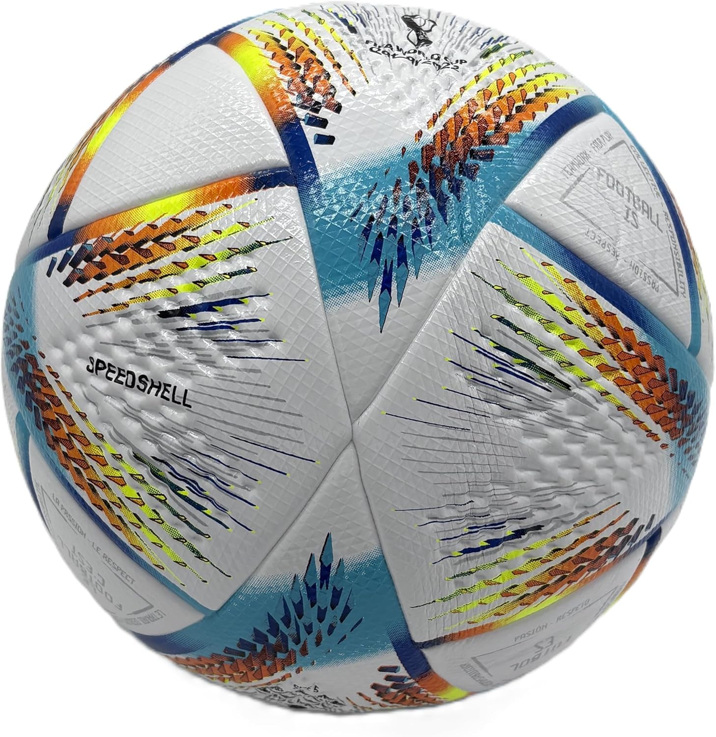 World Cup Quality League Soccer Ball Thermally Bonded Match Ball Seamless Stitching- Official Match Weight- Professional European League Grade Leather- Pelota De Futbol Size 5 & 4