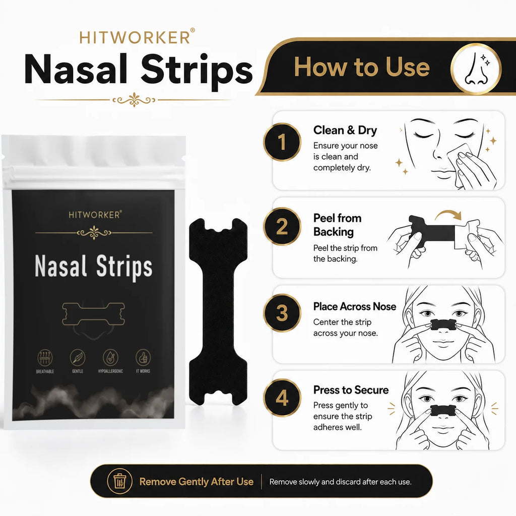 Portable Black Nose Strips 10/30 Counts, Travel Size for Daily Household