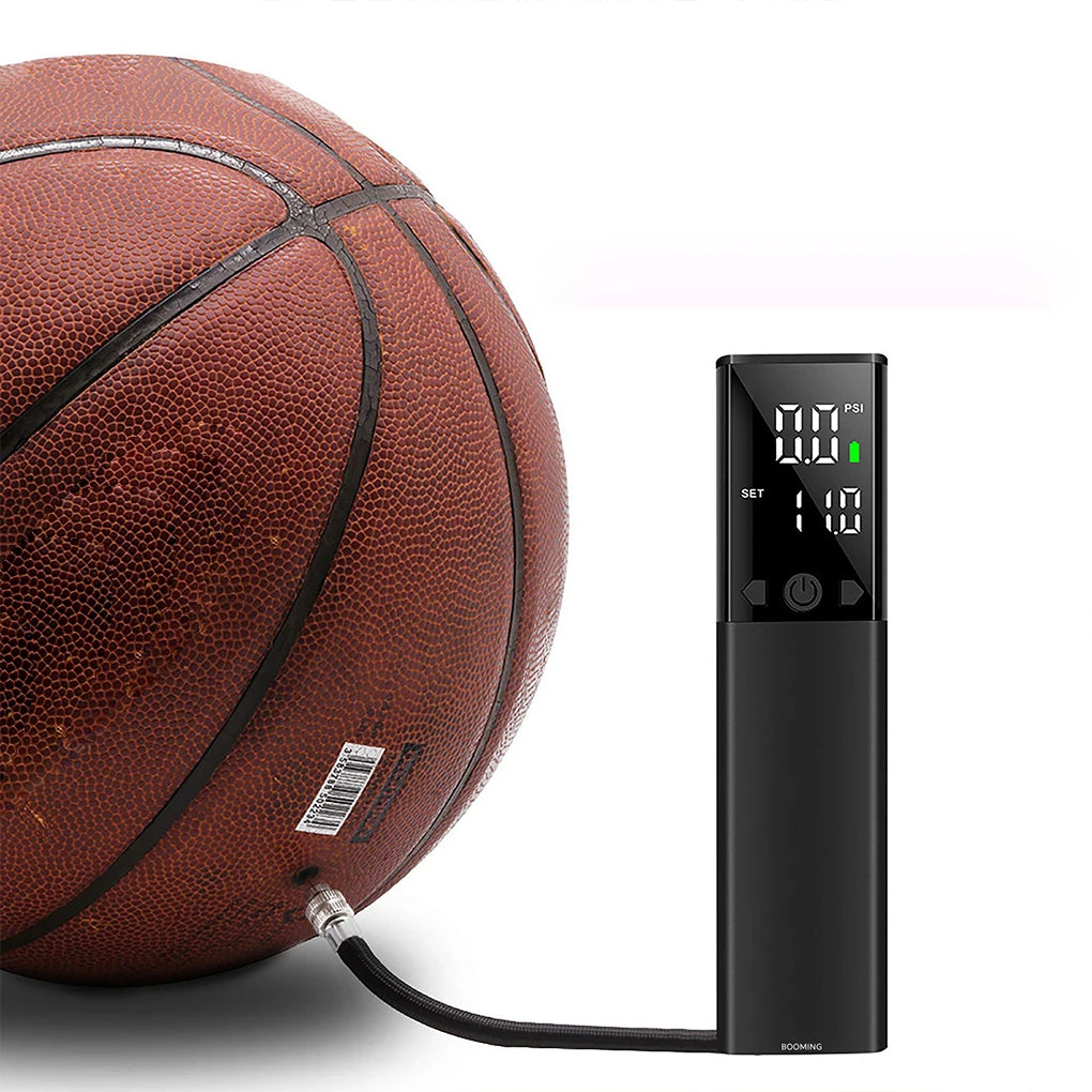 Portable Air Pump Electric Ball Pump Soccer Ball Pump Fast Inflation with Precise Pressure Gauge LCD Display Football Basketball