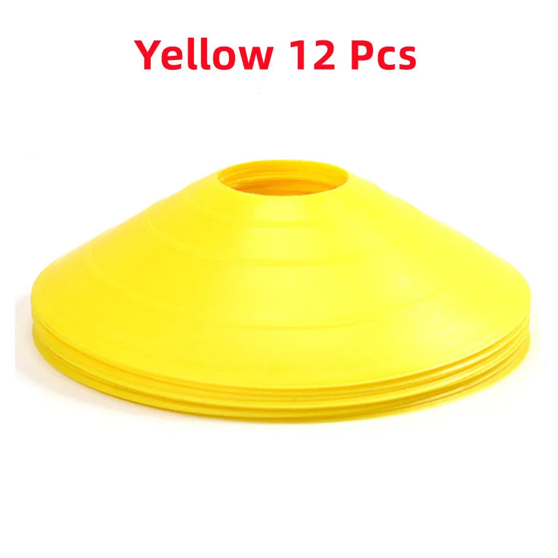12-Piece PE Agility Disc Cones Set Sports Training Equipment