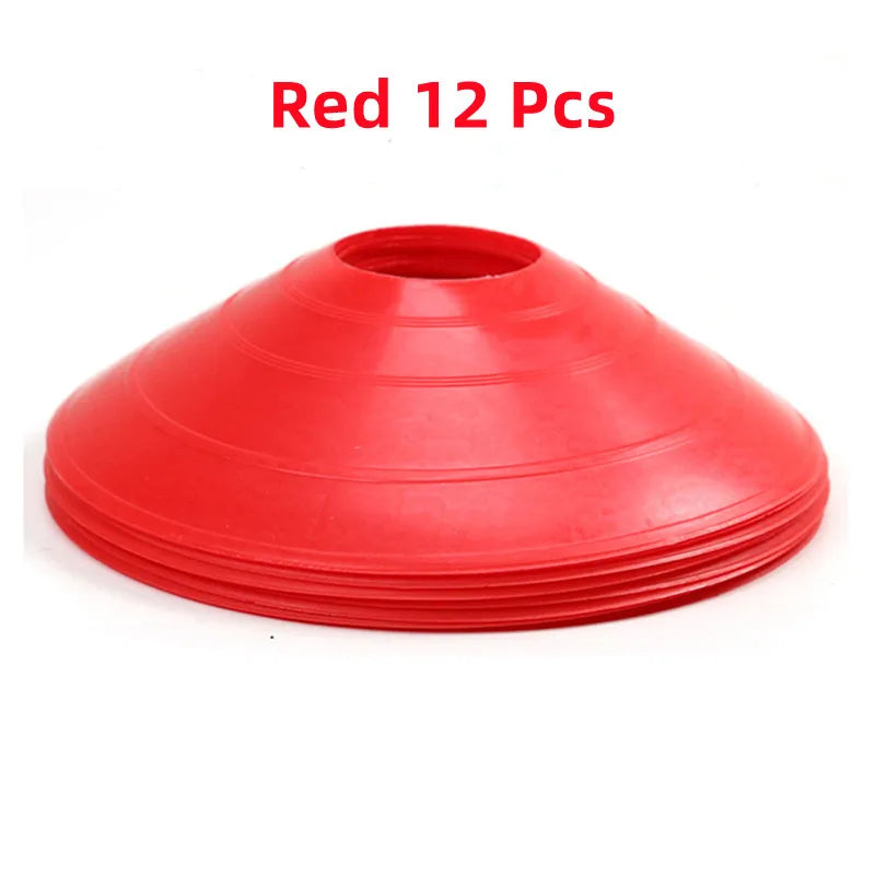 12-Piece PE Agility Disc Cones Set Sports Training Equipment