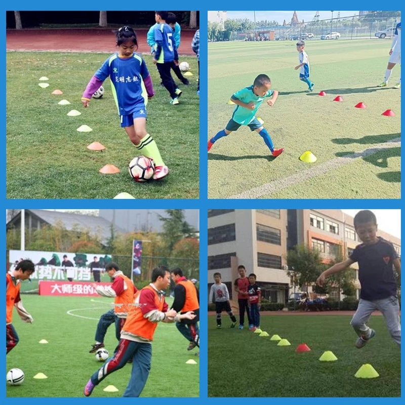 12-Piece PE Agility Disc Cones Set Sports Training Equipment