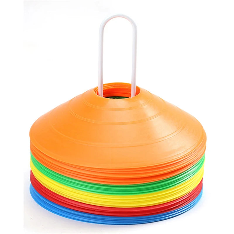 12-Piece PE Agility Disc Cones Set Sports Training Equipment