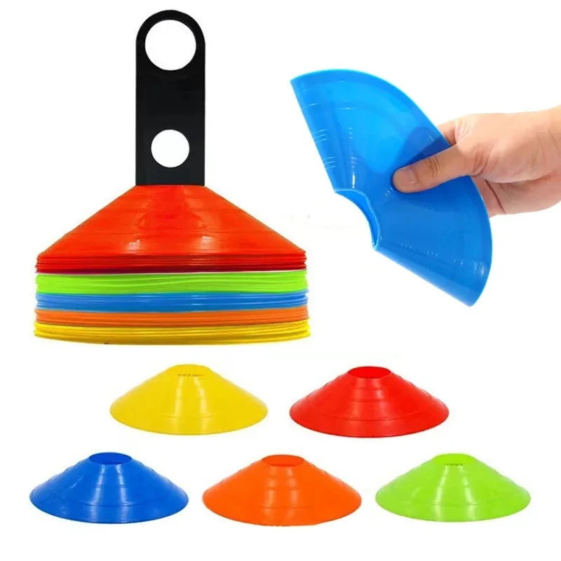 12-Piece PE Agility Disc Cones Set Sports Training Equipment