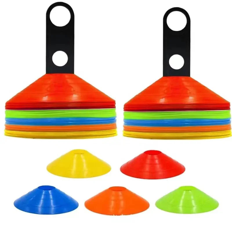 12-Piece PE Agility Disc Cones Set Sports Training Equipment
