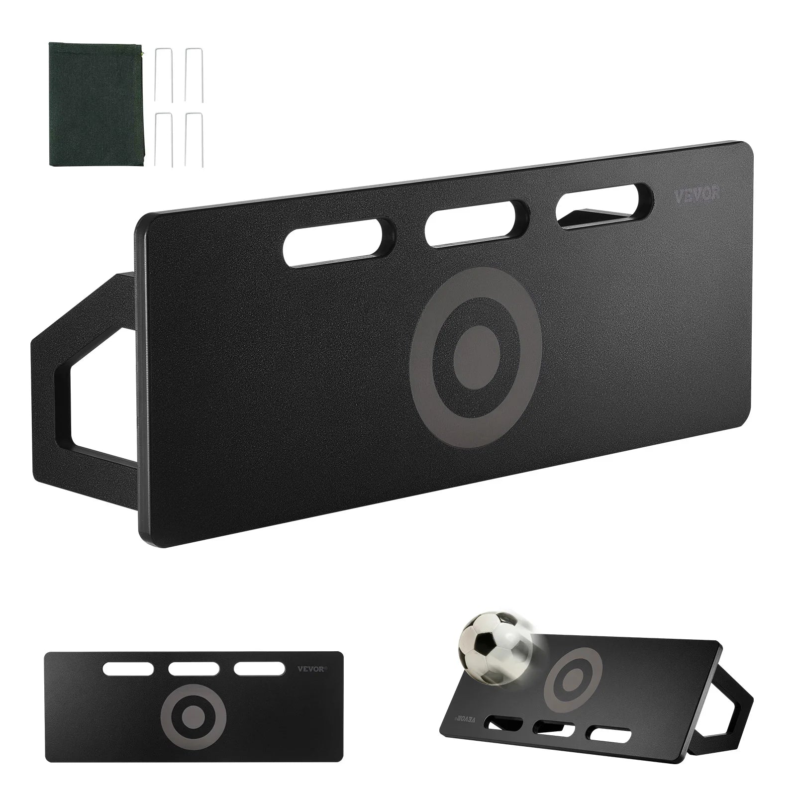 Portable Soccer Rebounder Board Foldable HDPE Kickback Wall