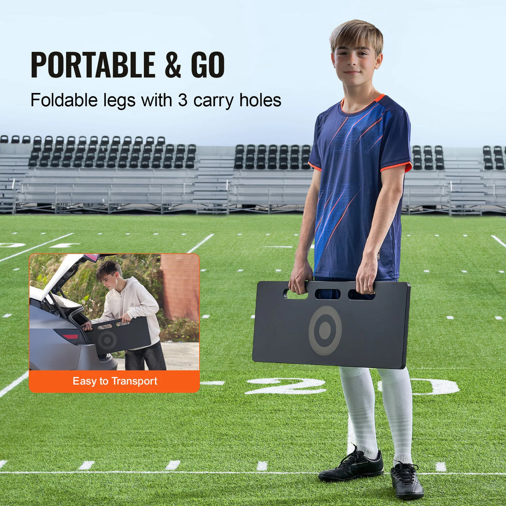 Portable Soccer Rebounder Board Foldable HDPE Kickback Wall