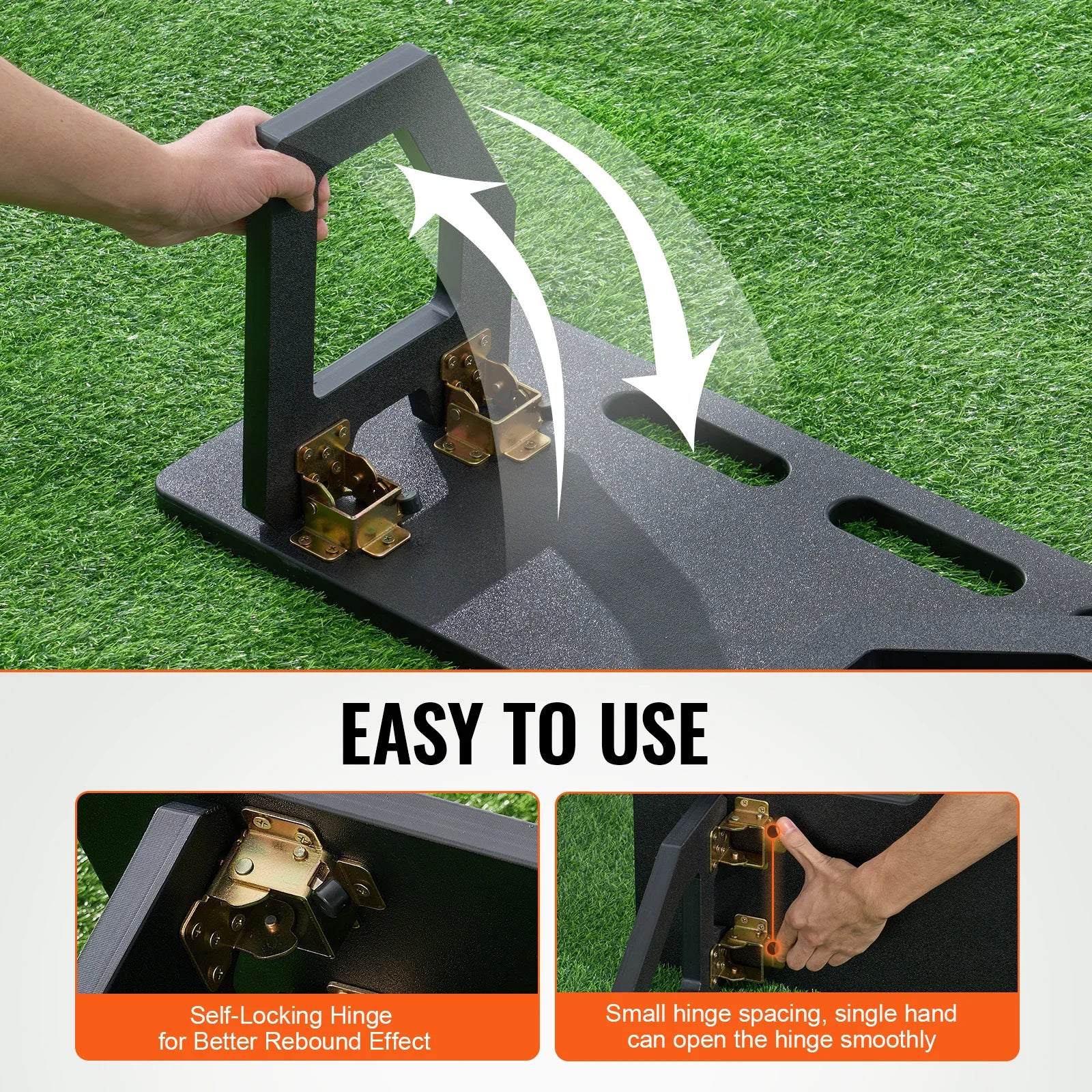 Portable Soccer Rebounder Board Foldable HDPE Kickback Wall