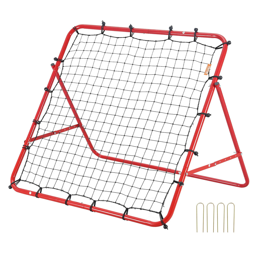 Soccer Rebounder Net Portable Football Training Equipment Adjustable Angle 39x39 ft
