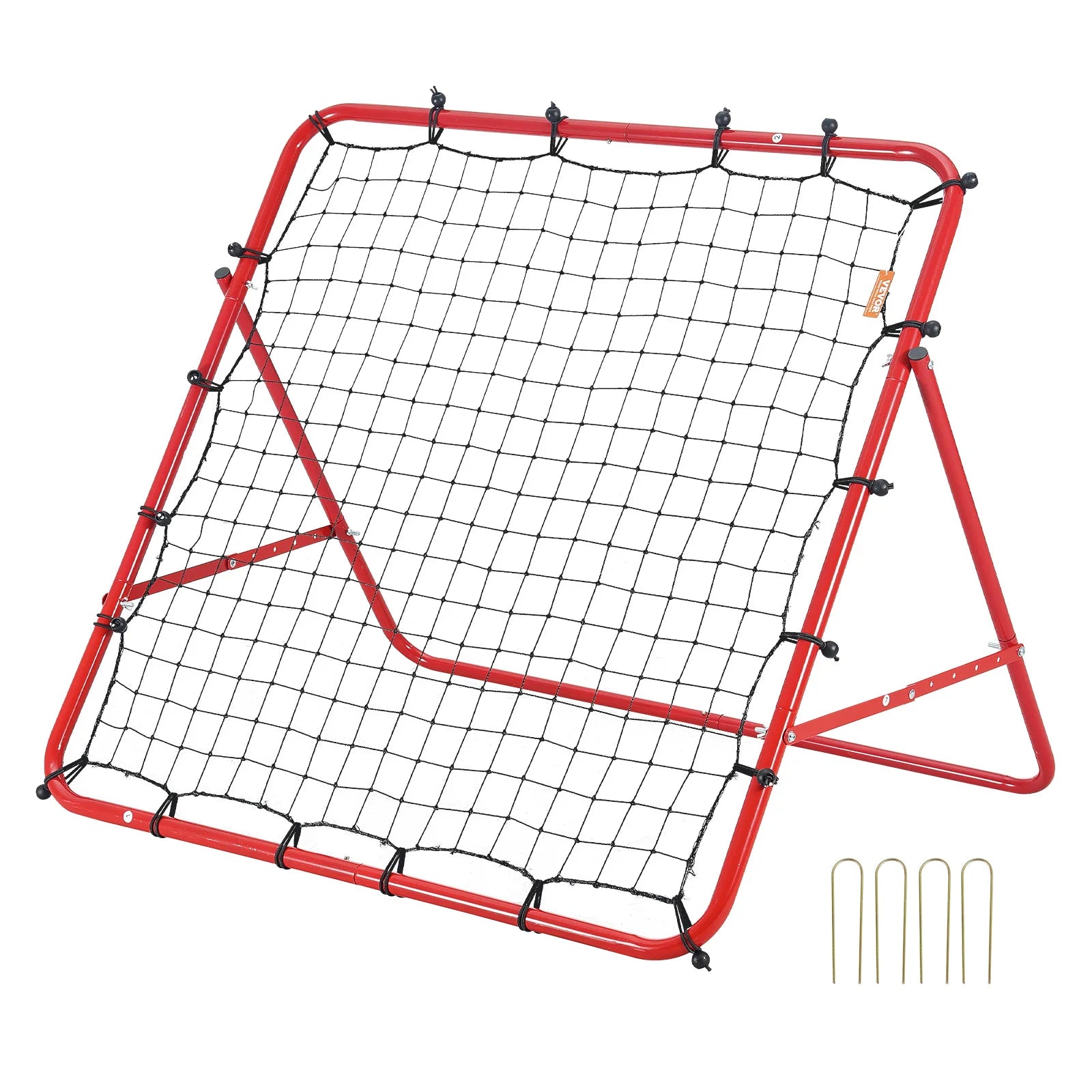 Soccer Rebounder Net Portable Football Training Equipment Adjustable Angle 39x39 ft