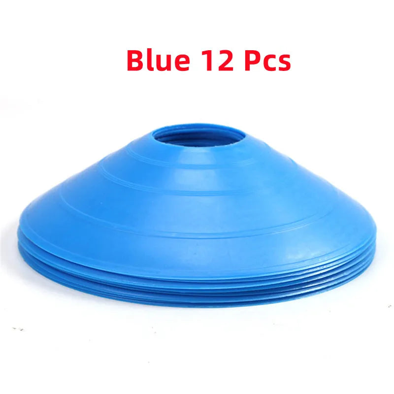 12-Piece PE Agility Disc Cones Set Sports Training Equipment