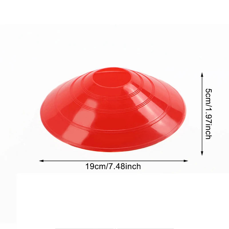 12-Piece PE Agility Disc Cones Set Sports Training Equipment