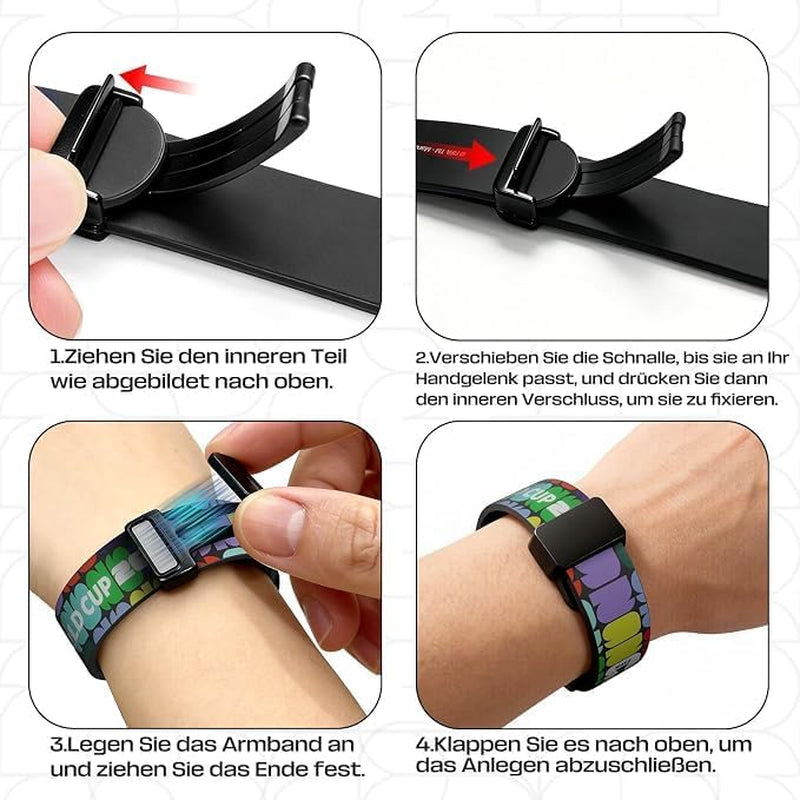 FIFA World Cup Magnetic 2026 Silicone Band Compatible Witch Apple Watch Bands 38Mm 40Mm 41Mm 42Mm 44Mm 45Mm 46Mm 49Mm Women Men, Soft Black Sport Replacement Strap for Iwatch Series