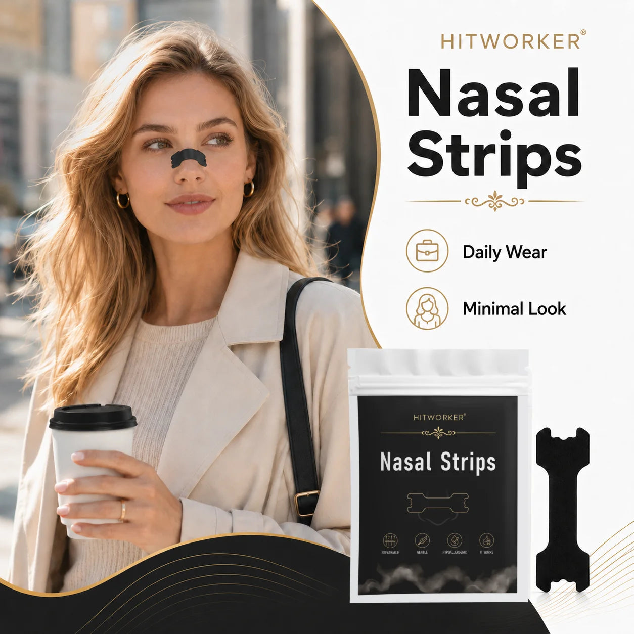 Portable Black Nose Strips 10/30 Counts, Travel Size for Daily Household