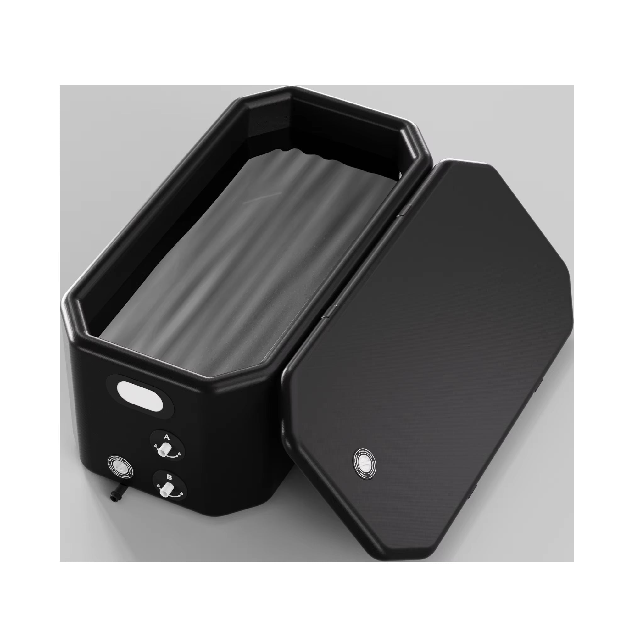 Cold Plunge Set Portable Angled Ice Bath Tubs with Water Chiller for Cryotherapy Fitness Recovery