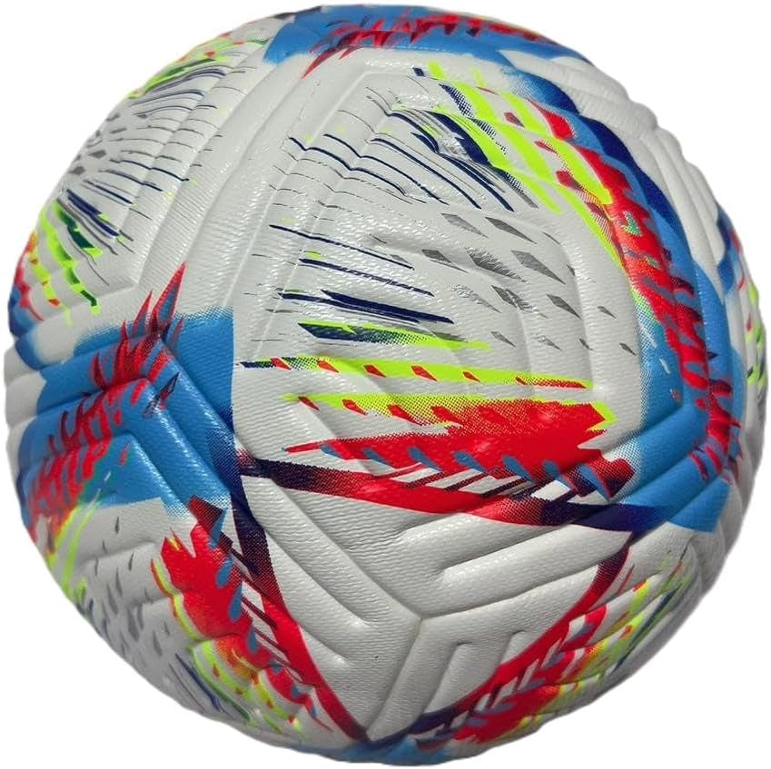 World Cup Quality League Quality Soccer Ball Size 5 Thermally Bonded Match Ball - Official Match Weight- Professional High Grade PU Leather- Pelota De Futbol